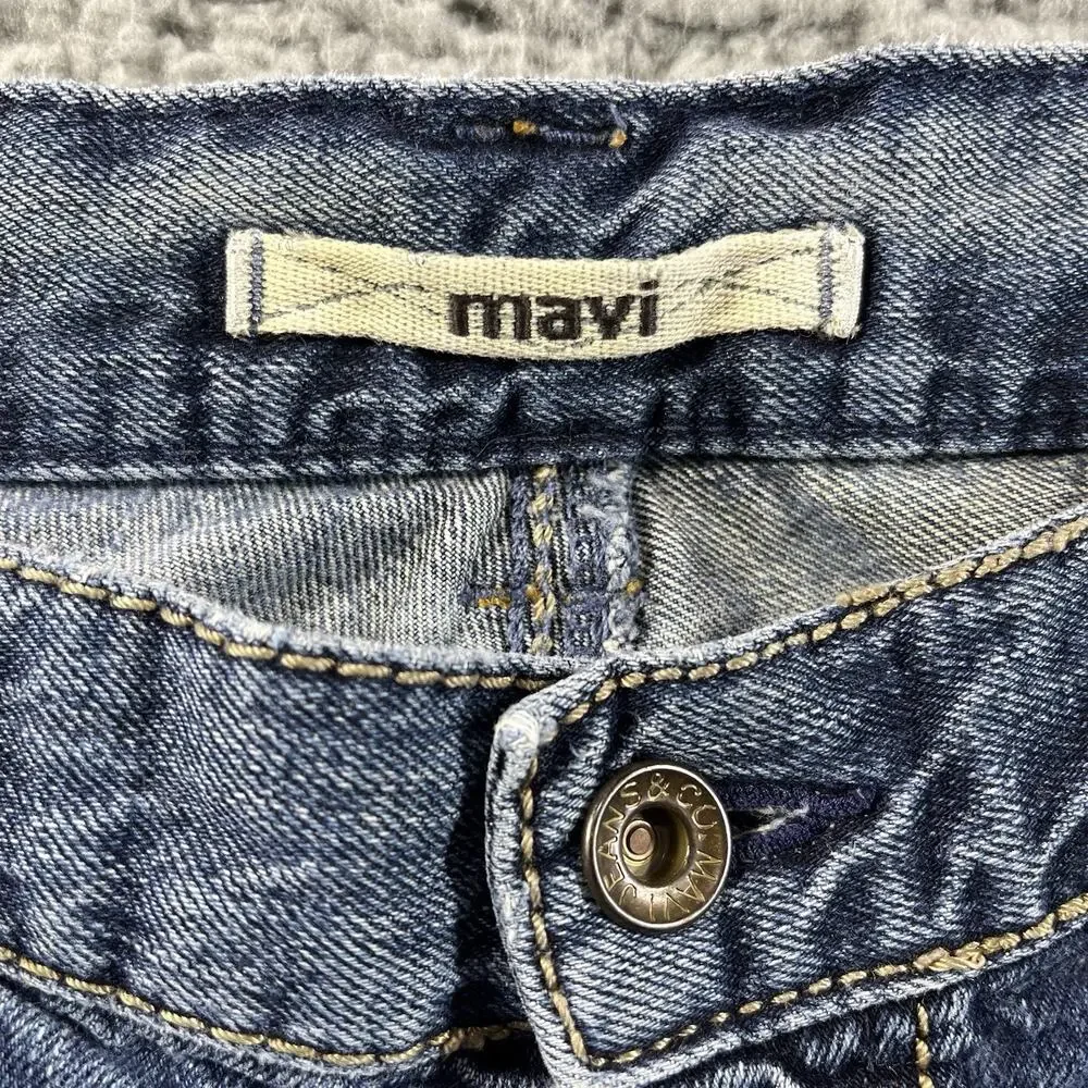 Mavi Max Mens Blue Denim Jeans Size 36x30 Wide Full Fit Relaxed Straight Leg